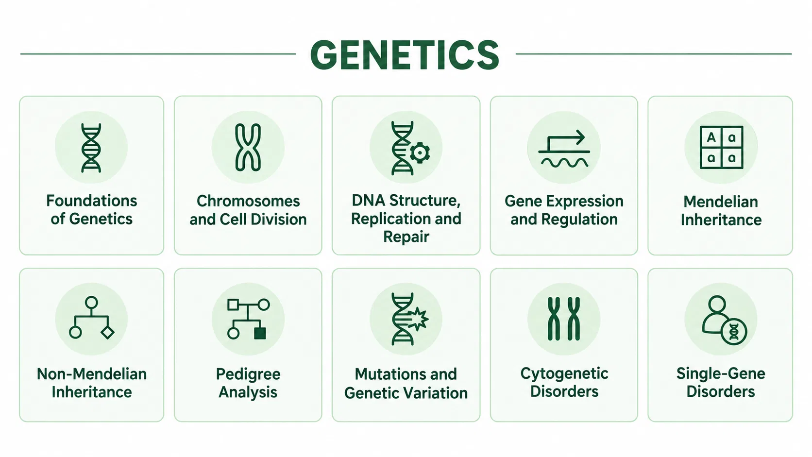 Genetics subject visual