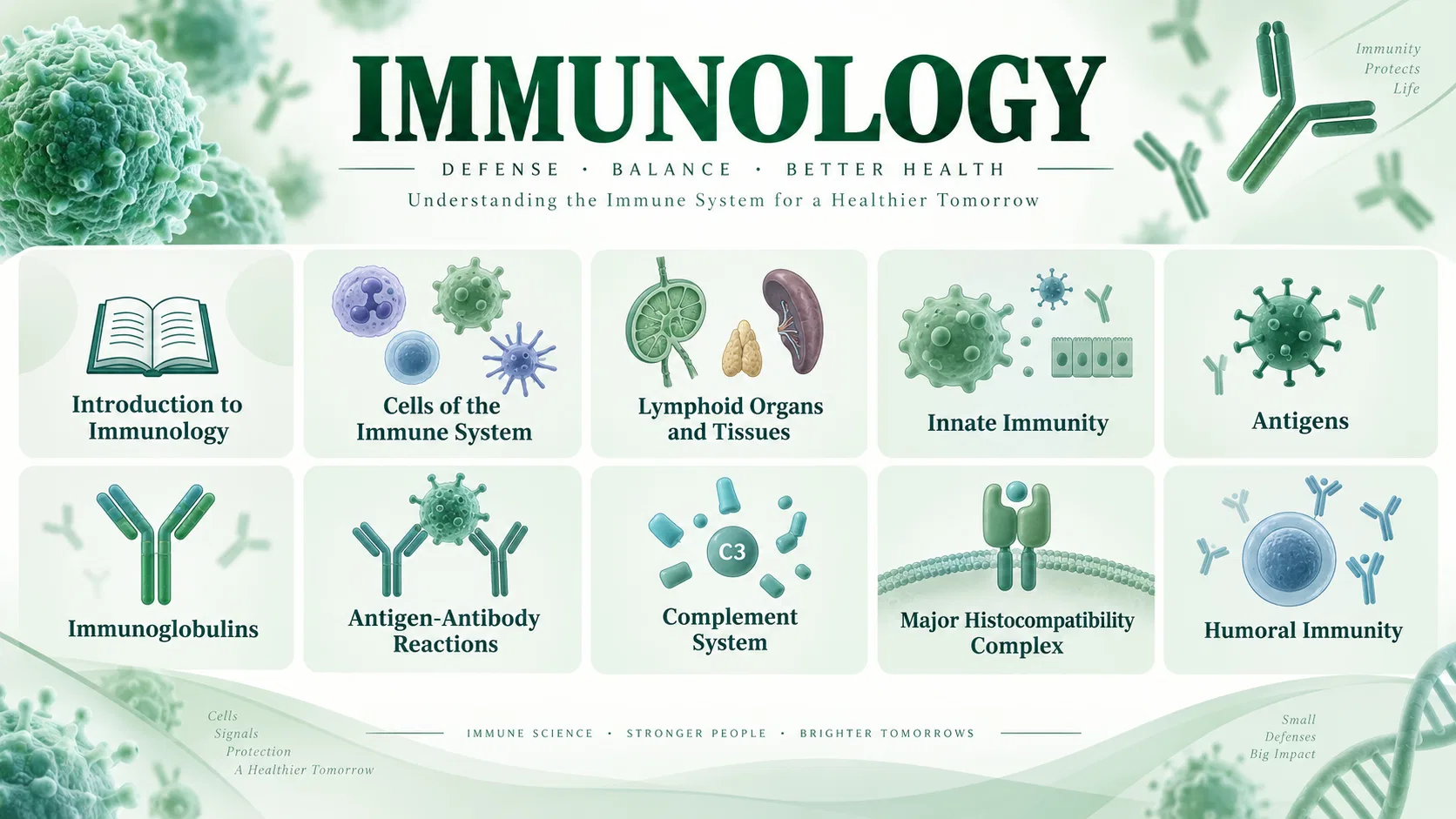 Immunology subject visual